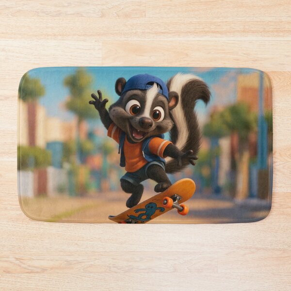 Item preview, Skater Skunk designed and sold by Sillytoe.
