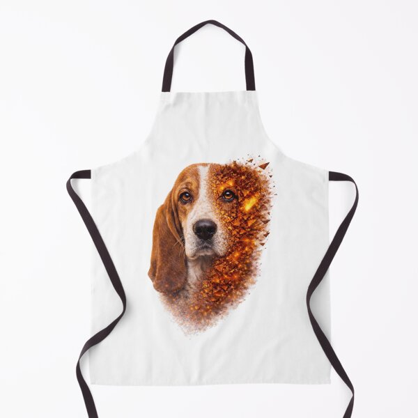 Item preview, Basset Hound – GeoMorph Ember Portrait, Geometric Dog Art designed and sold by GeoWild Designs.