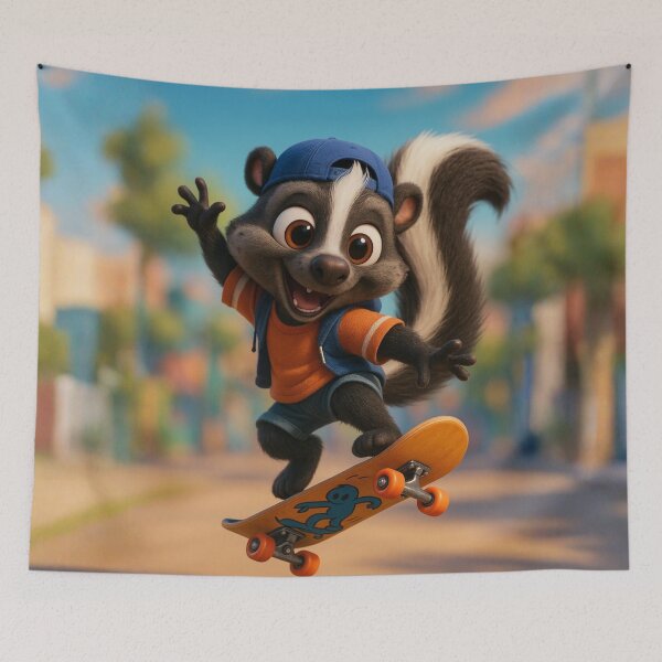 Item preview, Skater Skunk designed and sold by Sillytoe.