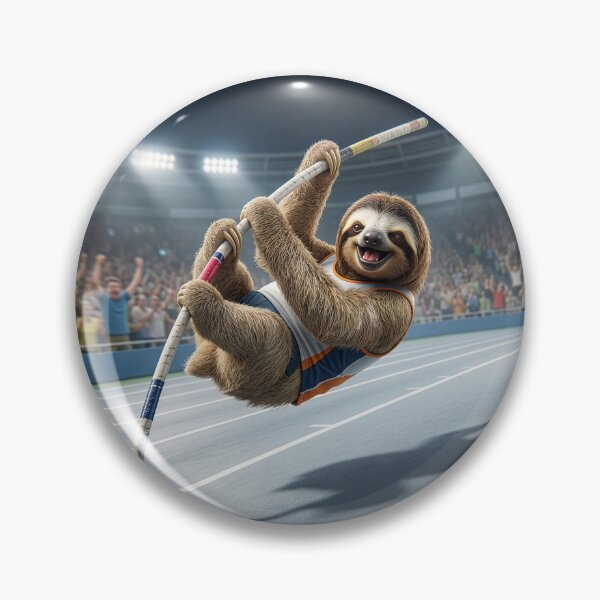 Item preview, Sloth Pole Vaulter Knows What He's Doing  designed and sold by Tridentulus.