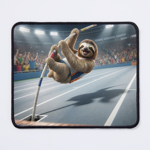 Item preview, Sloth Pole Vaulter Knows What He's Doing  designed and sold by Tridentulus.