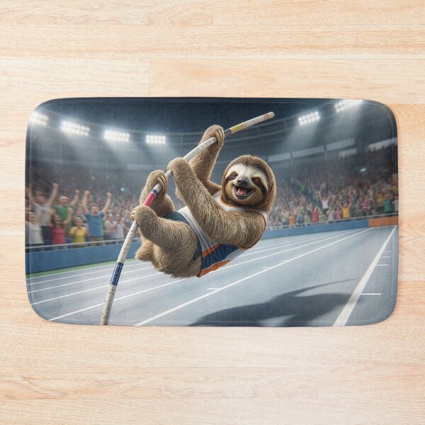 Item preview, Sloth Pole Vaulter Knows What He's Doing  designed and sold by Tridentulus.