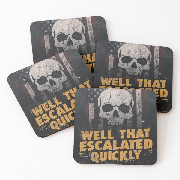 Item preview, Well That Escalated Quickly - Pop Art designed and sold by Dhenin Studio.