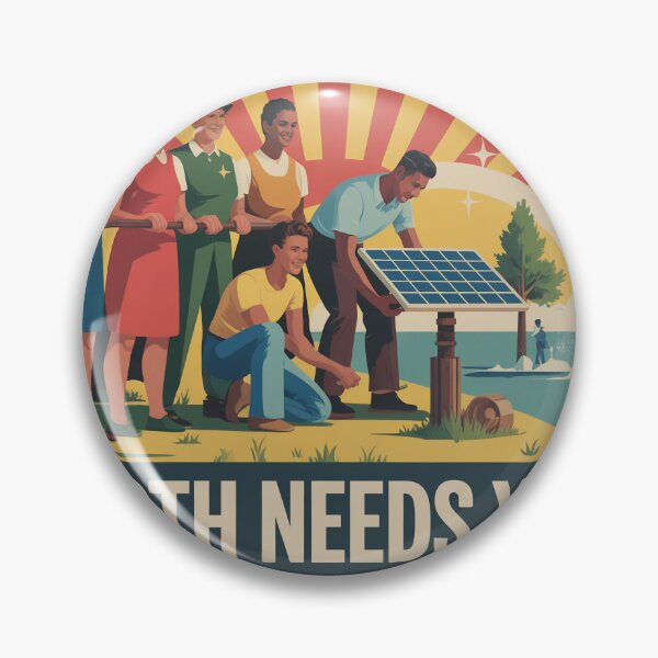 Item preview,   Vintage Environmental Propaganda Poster - Earth Needs You designed and sold by Common-Standard.