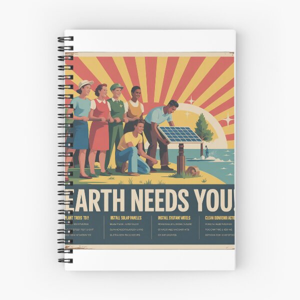 Item preview,   Vintage Environmental Propaganda Poster - Earth Needs You designed and sold by Common-Standard.