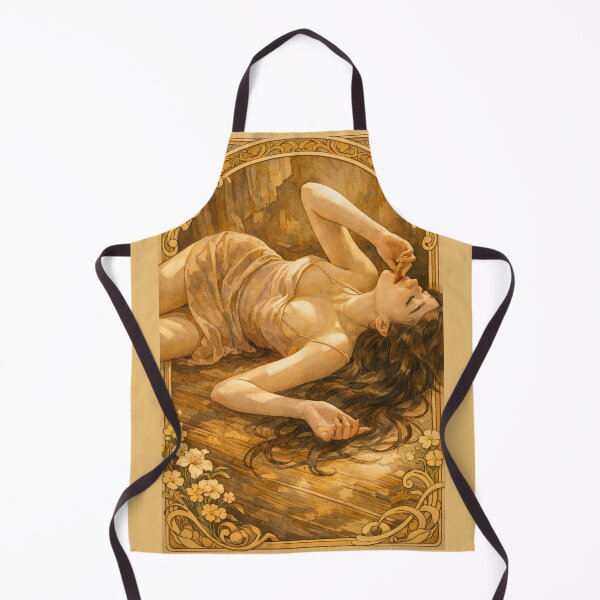Item preview, Languor – Art Nouveau Muse in Warm Sepia Tones designed and sold by heyitsmeraya.
