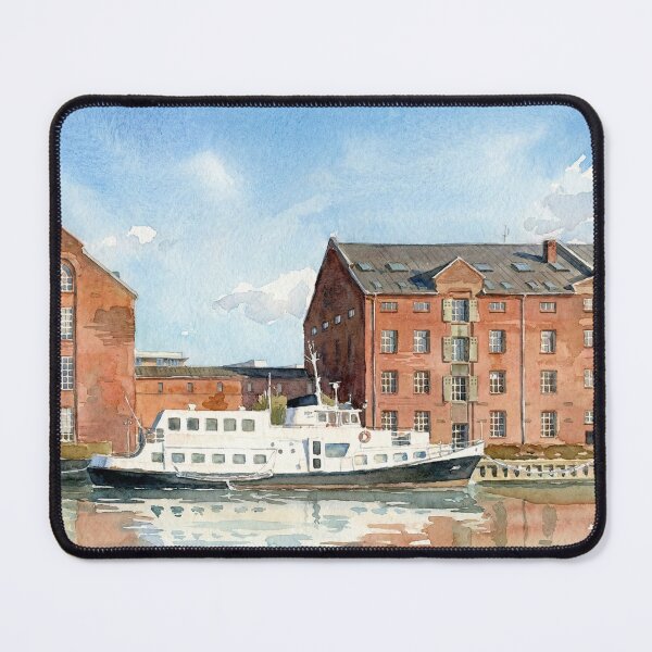 Item preview, Copenhagen Waterfront: Classic Watercolor Canal View designed and sold by Gene Lvov.