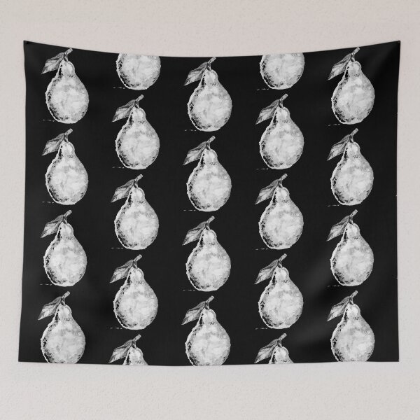 Item preview, B&W  PEAR | Unique ART Design  | Black & White Pear Art | Stylish Design designed and sold by BlueberrySwan.
