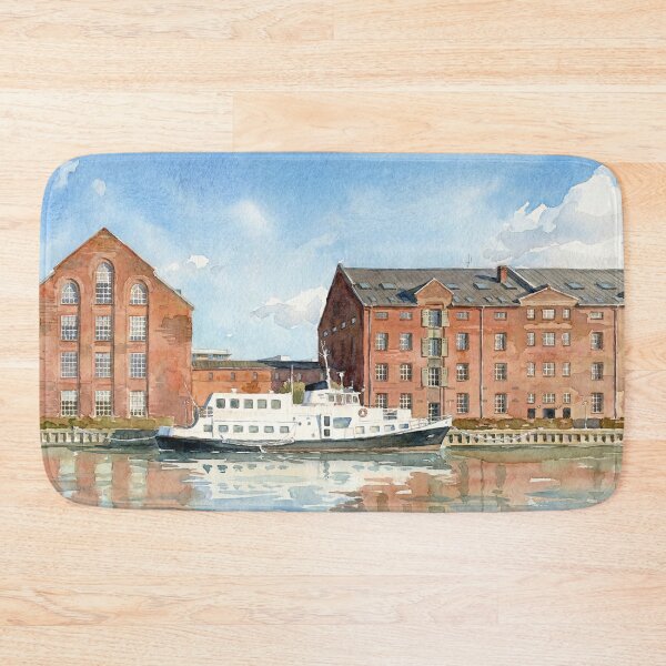 Item preview, Copenhagen Waterfront: Classic Watercolor Canal View designed and sold by Gene Lvov.