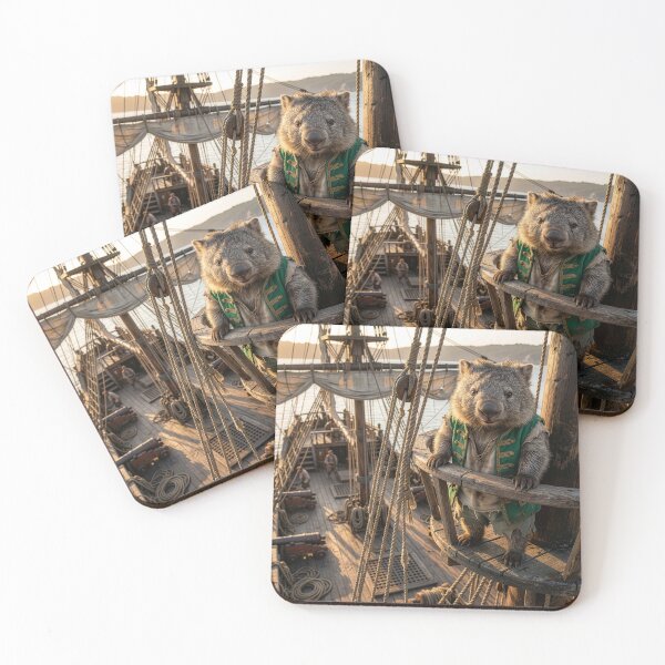 Item preview, Wombat Pirate Says, "Ahoy, Matey!" designed and sold by Tridentulus.