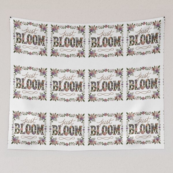 Item preview, Whimsical Floral Typography designed and sold by Mindful56.