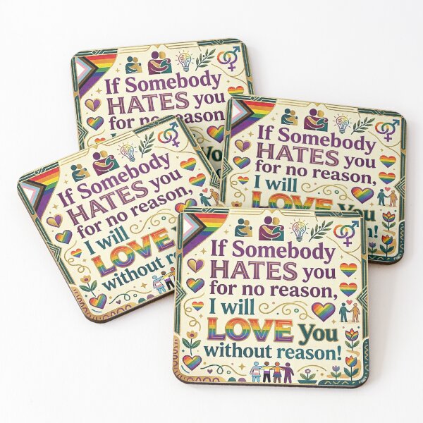 Item preview, Love Without Reason - Inclusive Pride Statement designed and sold by Sybille-Yates.