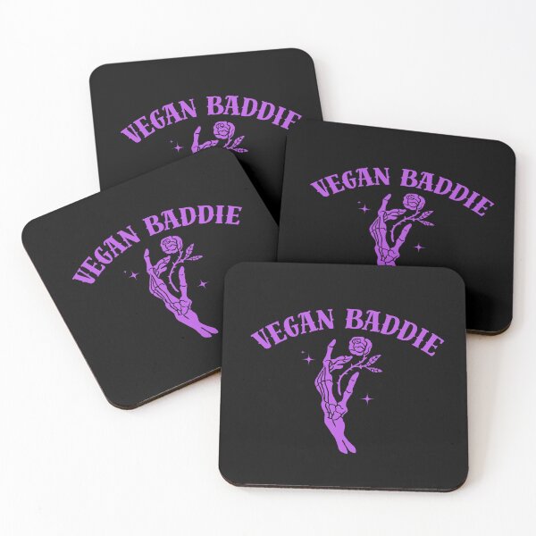 Item preview, Vegan Baddie (skeleton hand and rose - purple) designed and sold by piscesmoon22.