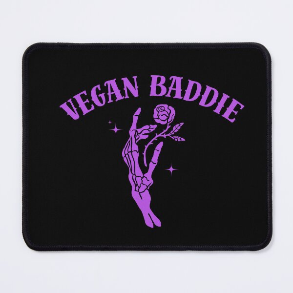 Item preview, Vegan Baddie (skeleton hand and rose - purple) designed and sold by piscesmoon22.