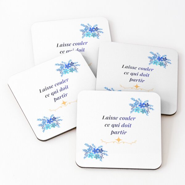 Item preview, "Let go what needs to go" – Quote from Letting Go & Blue Flowers designed and sold by DIAMVERA.