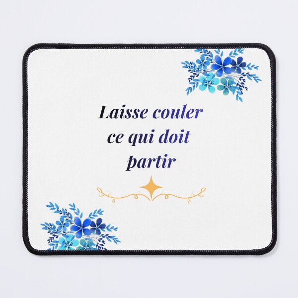 Item preview, "Let go what needs to go" – Quote from Letting Go & Blue Flowers designed and sold by DIAMVERA.