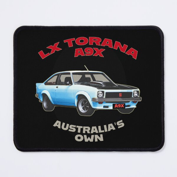 Item preview, LX Torana A9X Hatchback Blue Australian Muscle Car Art, Holden Torana A9X Classic Car Illustration, Bathurst Legend Vintage Aussie Performance Car Artwork Clean Design designed and sold by Michael van der Hoorn.