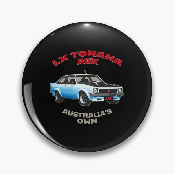 Item preview, LX Torana A9X Hatchback Blue Australian Muscle Car Art, Holden Torana A9X Classic Car Illustration, Bathurst Legend Vintage Aussie Performance Car Artwork Clean Design designed and sold by Michael van der Hoorn.