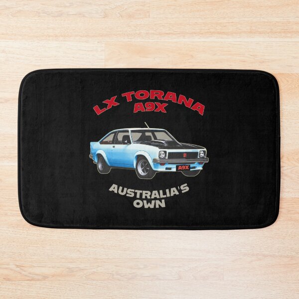 Item preview, LX Torana A9X Hatchback Blue Australian Muscle Car Art, Holden Torana A9X Classic Car Illustration, Bathurst Legend Vintage Aussie Performance Car Artwork Clean Design designed and sold by Michael van der Hoorn.