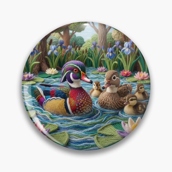 Item preview, Yarn Wood Ducks in Yarn Woodland Pond designed and sold by Tridentulus.