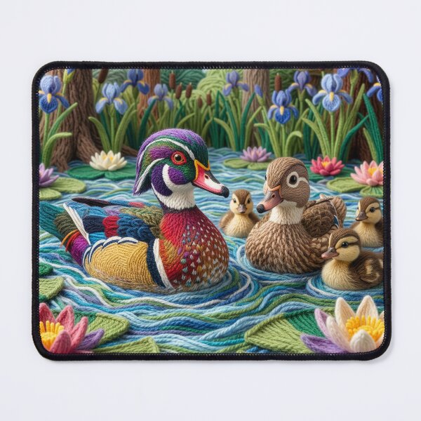 Item preview, Yarn Wood Ducks in Yarn Woodland Pond designed and sold by Tridentulus.