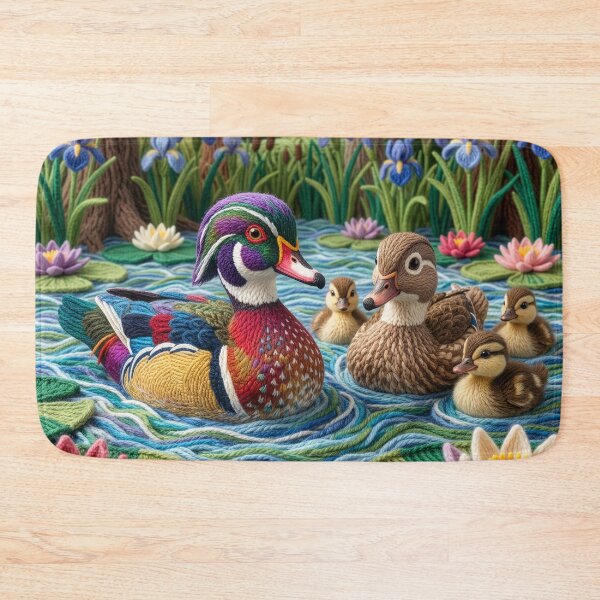 Item preview, Yarn Wood Ducks in Yarn Woodland Pond designed and sold by Tridentulus.