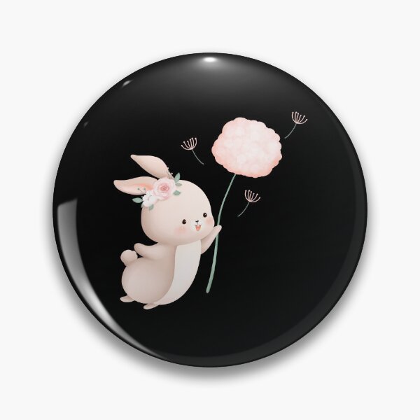 Item preview, Easter Rabbit Flower Watercolor - Adorable Spring Bunny Nature Gift designed and sold by FuzionRaptor.