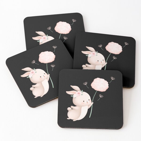 Item preview, Easter Rabbit Flower Watercolor - Adorable Spring Bunny Nature Gift designed and sold by FuzionRaptor.