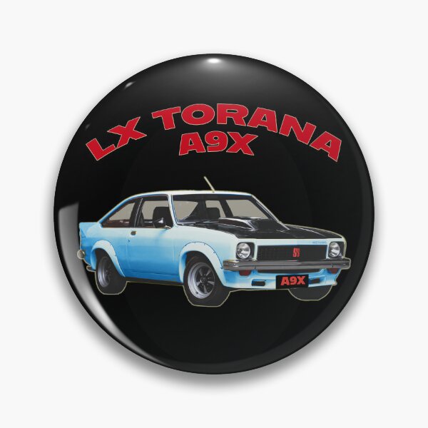 Item preview, LX Torana A9X Hatchback Blue Australian Muscle Car Art, Holden Torana A9X Classic Car Illustration, Bathurst Legend Vintage Aussie Performance Car Artwork Clean Design designed and sold by Michael van der Hoorn.