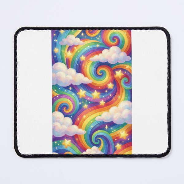 Item preview, Colourful background with rainbows and stars designed and sold by carlsmart1.