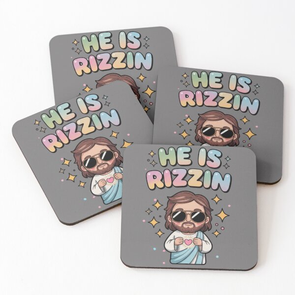Item preview, He Is Rizzin Funny Kawaii Jesus Aesthetic Christian designed and sold by Jaroslaw-S.