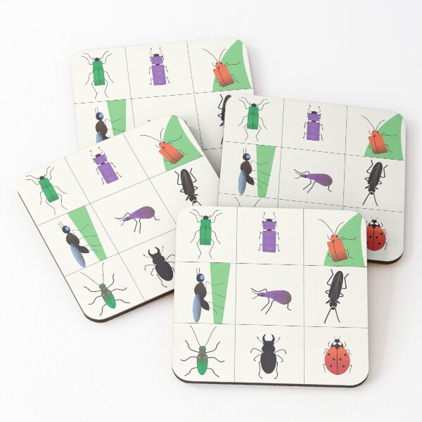 Item preview, Colorful beetles designed and sold by Cute & Unhinged.