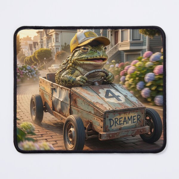 Item preview, Frog Barrels Down Lombard Street in Soapbox Car designed and sold by Tridentulus.