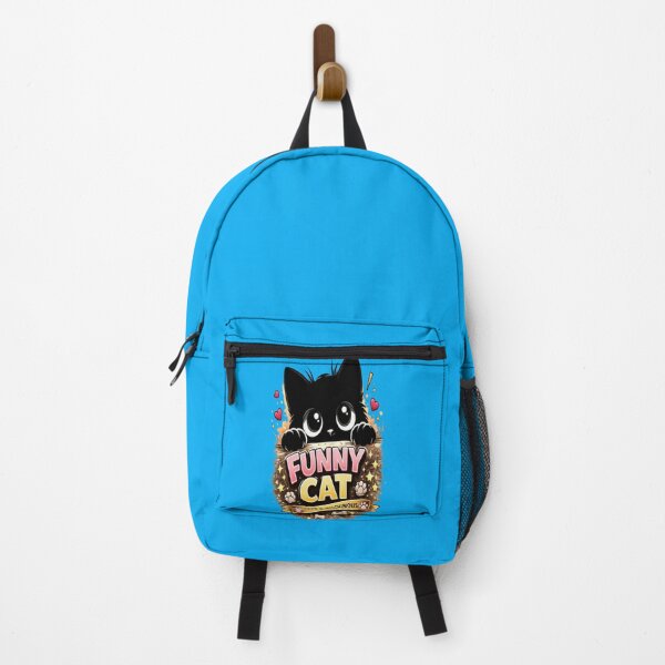 Item preview, Funny Black Cat Peeking – Cute & Mischievous Kitty Cartoon Design designed and sold by CatLovers Studio.