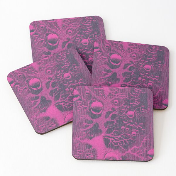 Item preview, neon pink dark abstract pattern designed and sold by ArchitecturNest.