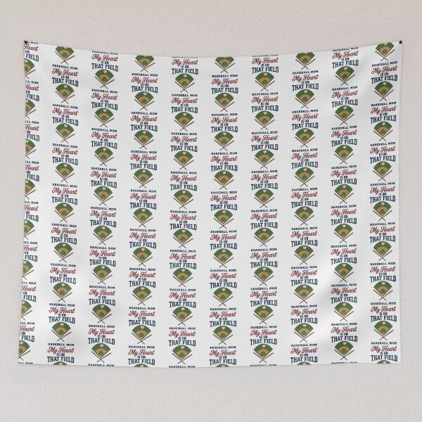 Item preview, My Heart Is On That Field Baseball Mom Game Day Design designed and sold by Winarrts.
