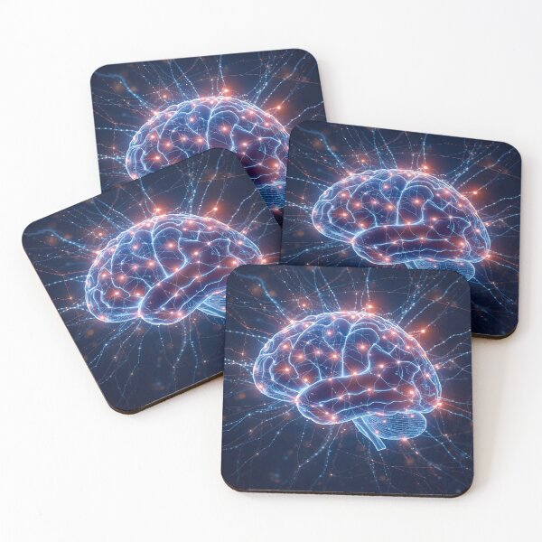 Item preview, Quantum Consciousness - Glowing AI Neural Brain designed and sold by Heidelberg89.