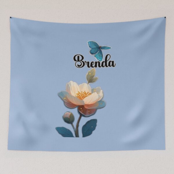Item preview, Brenda Butterfly Flower Name designed and sold by CozyBlobStudio.