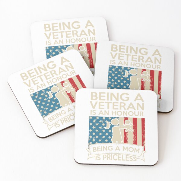 Item preview, Being a Veteran is an Honour Being a Mom is Priceless designed and sold by MKDSN.
