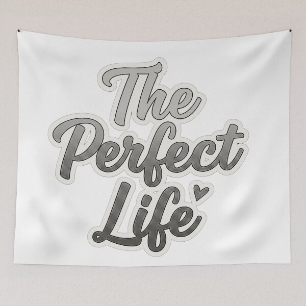 Item preview, The Perfect Life - Minimalist Typography - Positive Quote Sticker designed and sold by RS-Globalist-.