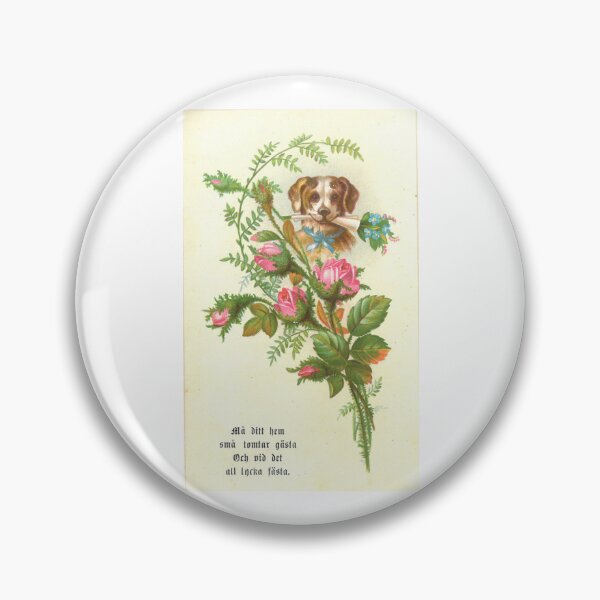 Item preview, Victorian Artwork: Puppy Among Roses - Wearable Fashion designed and sold by EmerentiaSkoog.