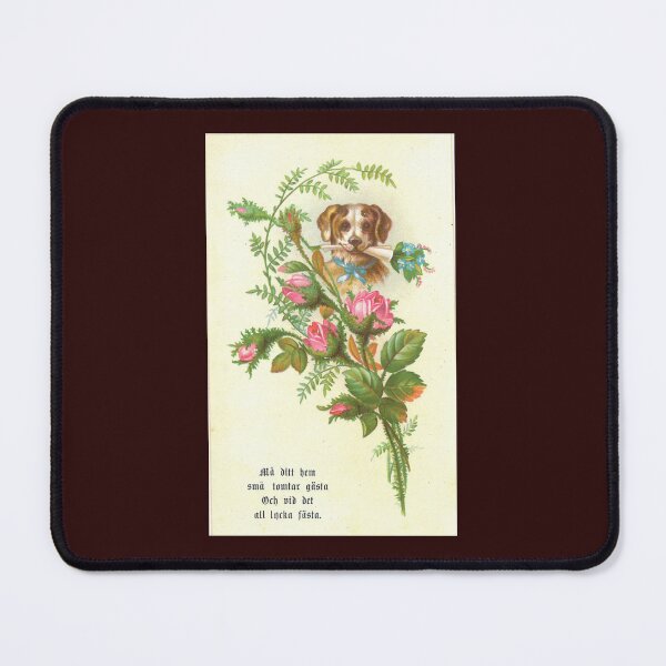 Item preview, Victorian Artwork: Puppy Among Roses - Wearable Fashion designed and sold by EmerentiaSkoog.