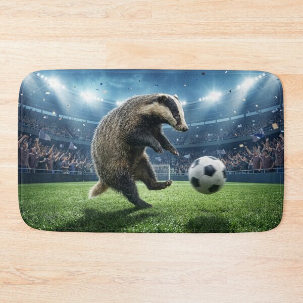 Item preview, Dynamic Badger Plays Soccer Like Ronaldo designed and sold by Tridentulus.