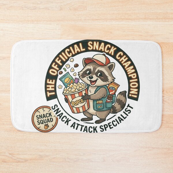 Item preview, Snack Attack Specialist Raccoon - Funny Trash Panda Popcorn designed and sold by Wear Sculpt.