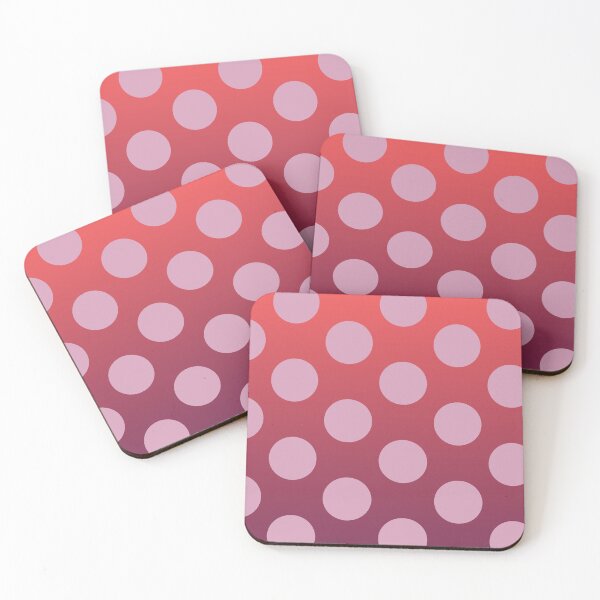 Artikelvorschau, Roter Farbverlauf mit Polka-Dot-Muster – Gelbe Punkte im Retro-Design entworfen und verkauft von FethiC.