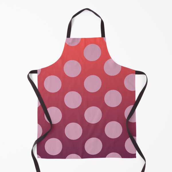 Aperçu de l'œuvre Motif Petits Pois Dégradé Rouge – Pois Jaunes Style Rétro créée et vendue par FethiC.