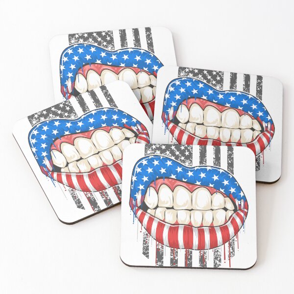 Item preview, American Flag Lip designed and sold by MKDSN.