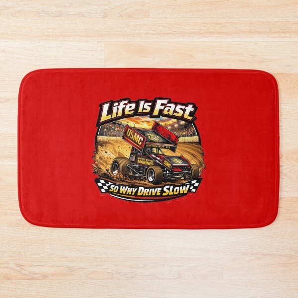 Item preview, USMC Sprint Car Life Is Fast designed and sold by Bigfoot T-Shirt Co..