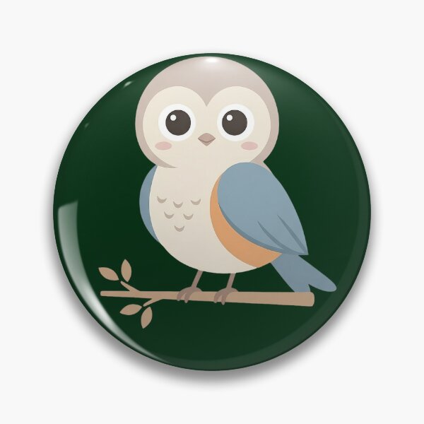 Item preview, Cute Pastel Owl Sitting on a Branch Vector Art designed and sold by MALStoreDesign.