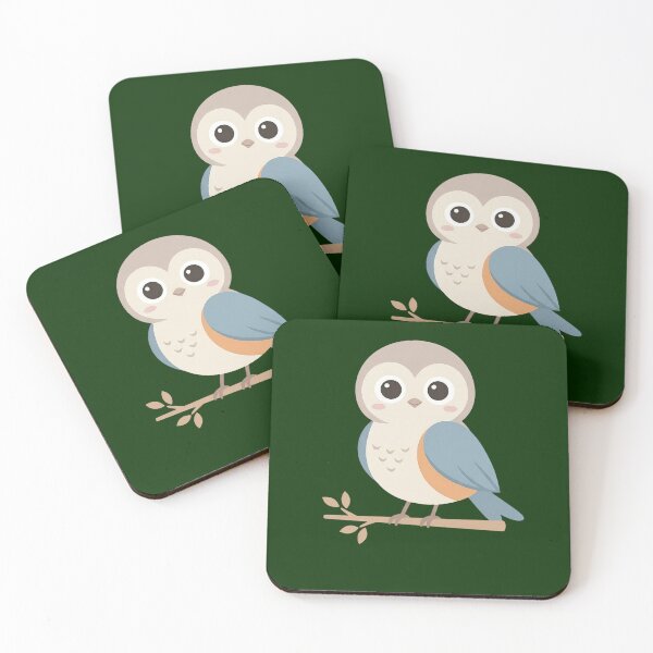 Item preview, Cute Pastel Owl Sitting on a Branch Vector Art designed and sold by MALStoreDesign.